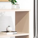 Ver imagem 4 de Aparador Industrial Prateleira Decoração Sala Escrivaninha Mesa Estudo Quarto Pérola/preto - Rpm