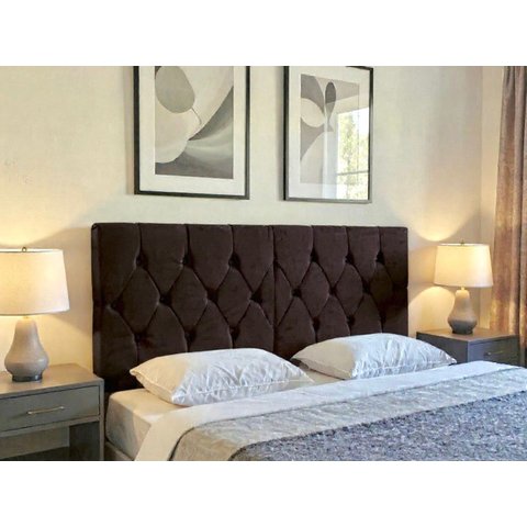 Cabeceira Estofada Cama de Casal Queen 1,60 X 55 Cm Modelo Paris Marrom