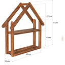 Ver imagem 3 de Suporte de Plantas de 2 Níveis para Peitoril de Janela, Prateleira de Madeira Pequena para Plantas