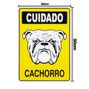 Ver imagem 2 de Combo 3 Placas De Sinalização Cuidado Cachorro 20x30 Acesso - P-6/1 F9e
