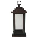 Ver imagem 1 de Lanterna de Chão Artesanal Branca Media Decorativa Libertas Rosas Lanterna Rustica Verniz