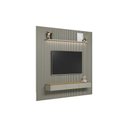 Ver imagem 4 de Home P/ Tv até 100 Pol Modular 3.0 Ripado C/ 3 Porta. 1 Prat. 2,97x2,50cm Tauari/gris Fosco - Linea