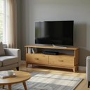 Ver imagem 1 de Rack para Tv até 55 Polegadas 2 Gavetas em Madeira Maciça