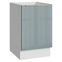 Ver imagem 1 de Balcão de Cozinha 50 Cm 1 Porta (sem Tampo) Branco/cinza Lux Madesa Branco/cinza