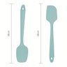 Kit Espátulas Silicone Profissional Com Pegador Inox Verde - 2