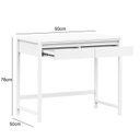 Ver imagem 3 de Penteadeira Madeira Maciça 2 Gavetas Modena