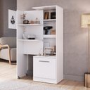 Ver imagem 4 de Estante de Escritório com Compartimento Oculto 1 Porta Multimóveis Cr25349 Branco