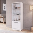 Ver imagem 5 de Estante de Escritório com Compartimento Oculto 1 Porta Multimóveis Cr25349 Branco