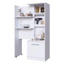 Ver imagem 2 de Estante de Escritório com Compartimento Oculto 1 Porta Multimóveis Cr25349 Branco