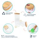 Ver imagem 4 de Potes de Manti Quad 800/1100/1400/1900 com Tampa Bambu - 4 Peças