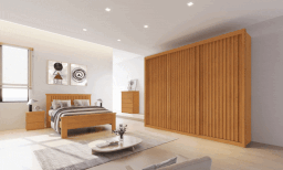 Guarda Roupa Casal Ripado 3 Portas 6 Gavetas - Pacioli Sky - Móveis Bettio - 1