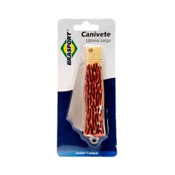 Canivete Inox Lamina Larga 80x26 8119 Brasfort - 3