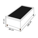 Ver imagem 4 de Base para Cama Box Baú Solteiro 88x188cm Hit I02 Suede Bege - Mpozenato