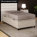 Ver imagem 2 de Base para Cama Box Baú Solteiro 88x188cm Hit I02 Suede Bege - Mpozenato