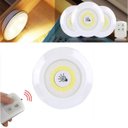 Ver mais imagens de Kit 3 Lâmpada Luminária Led Spot sem Fio Controle Remoto Smd