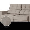 Ver imagem 4 de Sofá 4 Lugares Retrátil e Reclinável 250cm para Sala de Estar Eros