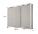 Ver imagem 3 de Guarda Roupa Casal 3 Portas Milano - Arbo Design