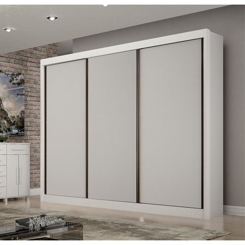 Guarda Roupa Casal 3 Portas Milano - Arbo Design
