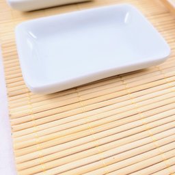 Kit Comida Japonesa 8pç Sushi Bambu Cerâmica Esteira Hashi - 6