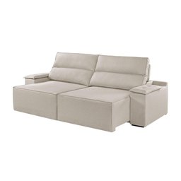 Sofá 2 Lugares Retrátil e Reclinável Martins M-180 Veludo Creme - 1