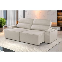 Sofá 2 Lugares Retrátil e Reclinável Martins M-180 Veludo Creme - 2