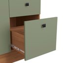 Ver mais imagens de Armário de Cozinha Completa 300cm Canela/verde Frevo Pixel Kappesberg