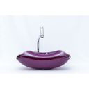 Ver imagem 2 de Pia De Vidro Abaulada 42 X 28 Roxo