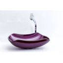 Ver imagem 3 de Pia De Vidro Abaulada 42 X 28 Roxo