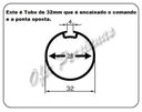 Ver imagem 3 de Peças para Persiana/Cortina Rolô 1 Kit 32mm C/Corrente 2,5M - Peças Rolô