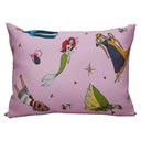 Ver imagem 1 de Fronha Portallar Malha Estampada Disney Princesas Brilhantes 48cmx68cm Rosa