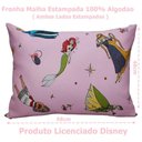 Ver imagem 4 de Fronha Portallar Malha Estampada Disney Princesas Brilhantes 48cmx68cm Rosa
