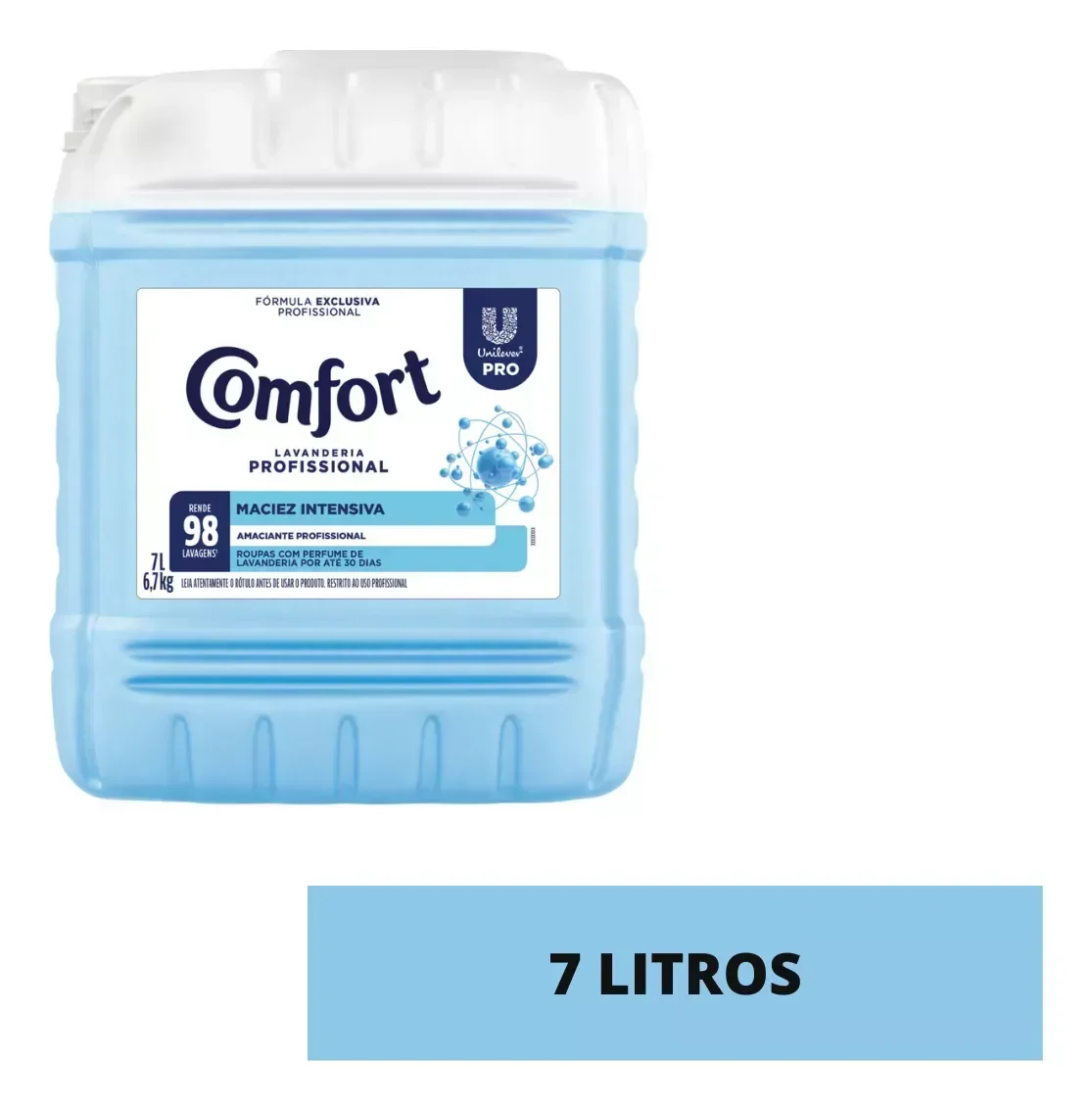 Ver imagem 5 de Kit Lavandeira: Lava Roupas Líquido Lavagem Perfeita Omo 7l + Amaciante Lavanderia Pro Comfort 7l