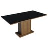 Conjunto Sala de Jantar Mesa Tampo de Madeira 6 Cadeiras Rustic/preto/oxford Hanna Madesa - 5