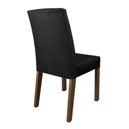 Conjunto Sala de Jantar Mesa Tampo de Madeira 6 Cadeiras Rustic/preto/oxford Hanna Madesa - 8