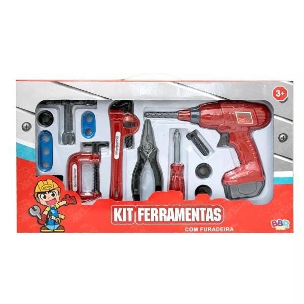 Kit De Ferramentas Infantil Com Furadeira BBR - 5