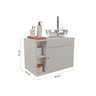 Gabinete para Banheiro de Madeira com Cuba 60cm Suspenso - 3