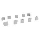 Ver imagem 1 de Conjunto 10 Pés de Plástico para Roupeiro B112 Kappesberg