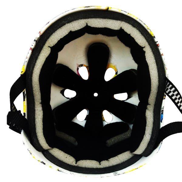 Capacete PRO Skate Patins BMX Esportes radicais Caveira P - 3