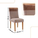 Ver imagem 3 de Mesa de Jantar Isadora 180cm Tampo Mdf Vidro com 6 Cadeiras Andes