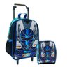 Mochila De Rodinhas E Lancheira Térmica Robot Mask Colorizi - 1