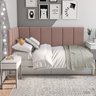 Cabeceira Para Cama de Solteiro Riscadinha Infantil Rose - 2