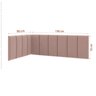 Cabeceira Para Cama de Solteiro Riscadinha Infantil Rose - 6