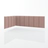 Cabeceira Para Cama de Solteiro Riscadinha Infantil Rose - 5