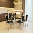 Ver imagem 1 de Kit 6 Cadeiras Paris Branca Cozinha Aço Tubolar Confortável Jantar