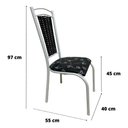 Ver imagem 6 de Kit 6 Cadeiras Paris Branca Cozinha Aço Tubolar Confortável Jantar