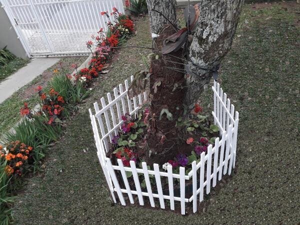 Kit 15 Cerca De Madeira Para Jardim 50X60Cm Modelo Madetop M - 2
