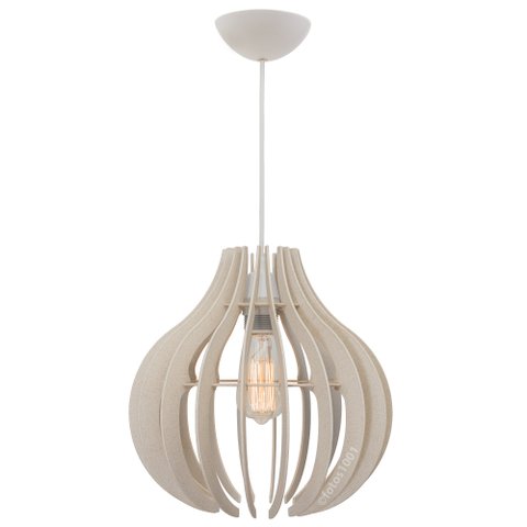 Pendente Lótus Poptem com lâmpada st58 127v mármore