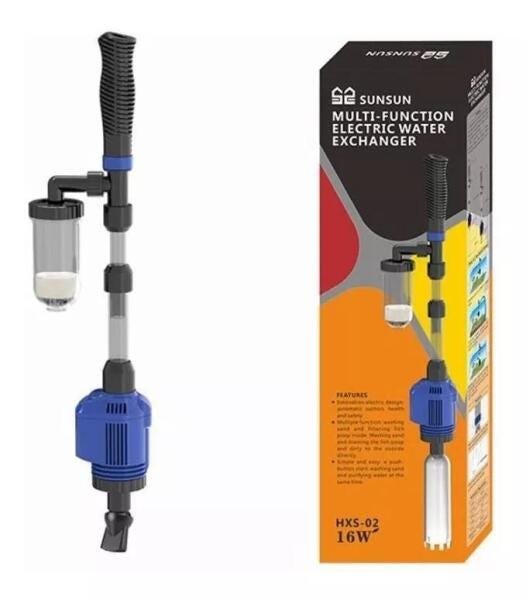 Sifão Eletrico Hxs-02 16w 800lh Sunsun 220v Aquarios - 1