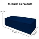 Ver imagem 7 de Kit Cabeceira e Calçadeira com Baú 140 Cm King Casal Diana Suede