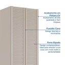 Ver imagem 7 de Guarda Roupa Planejado 2 Portas Ripadas 80cm Samambaia CabeCasa MadeiraOriginals Off White